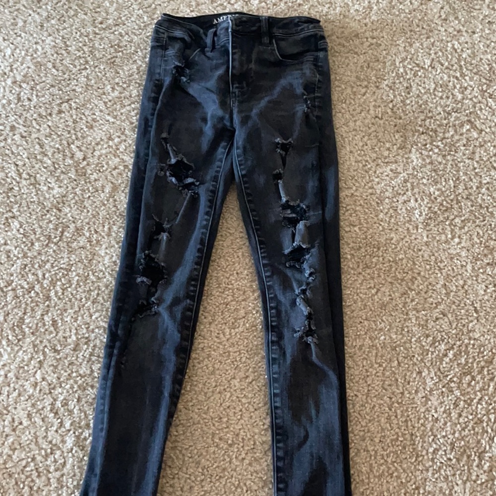 Black American eagle jeans